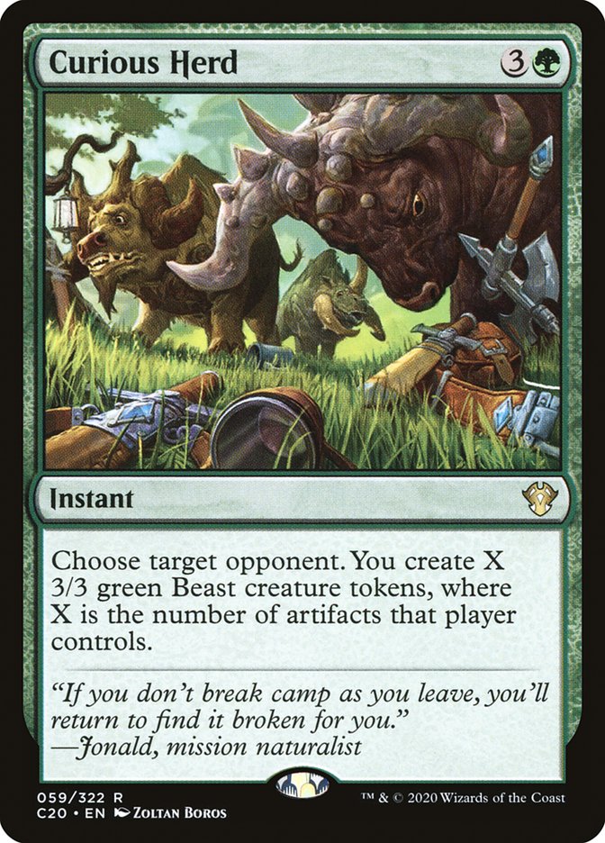 Curious Herd [Commander 2020] - Destination Retro