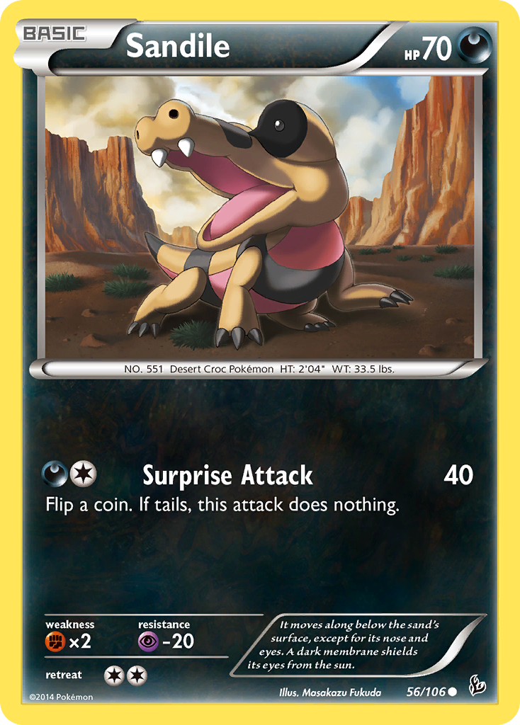 Sandile (56/106) [XY: Flashfire] - Destination Retro
