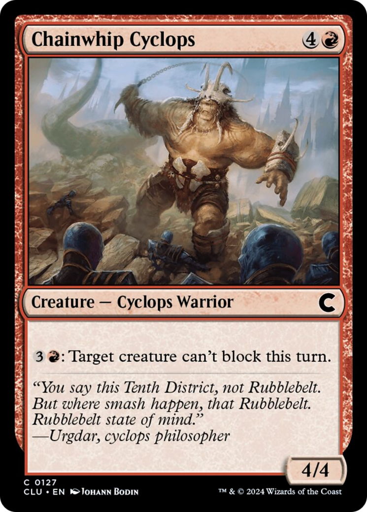 Chainwhip Cyclops [Ravnica: Clue Edition] - Destination Retro