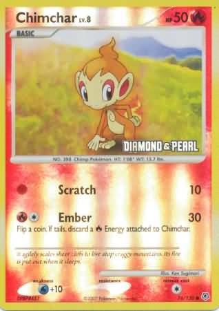 Chimchar (76/130) [Burger King Promos: 2008 Collection] - Destination Retro