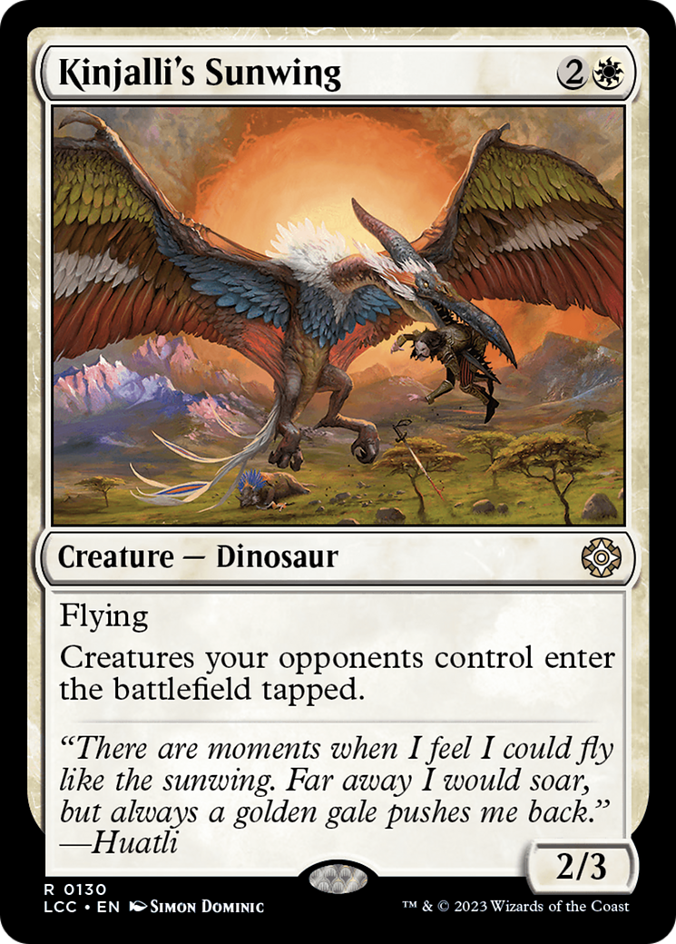 Kinjalli's Sunwing [The Lost Caverns of Ixalan Commander] - Destination Retro