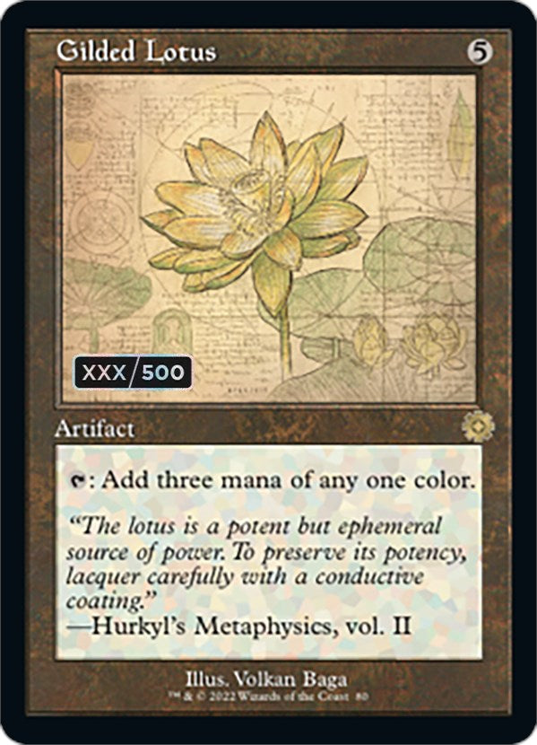 Gilded Lotus (Retro Schematic) (Serial Numbered) [The Brothers' War Retro Artifacts] - Destination Retro