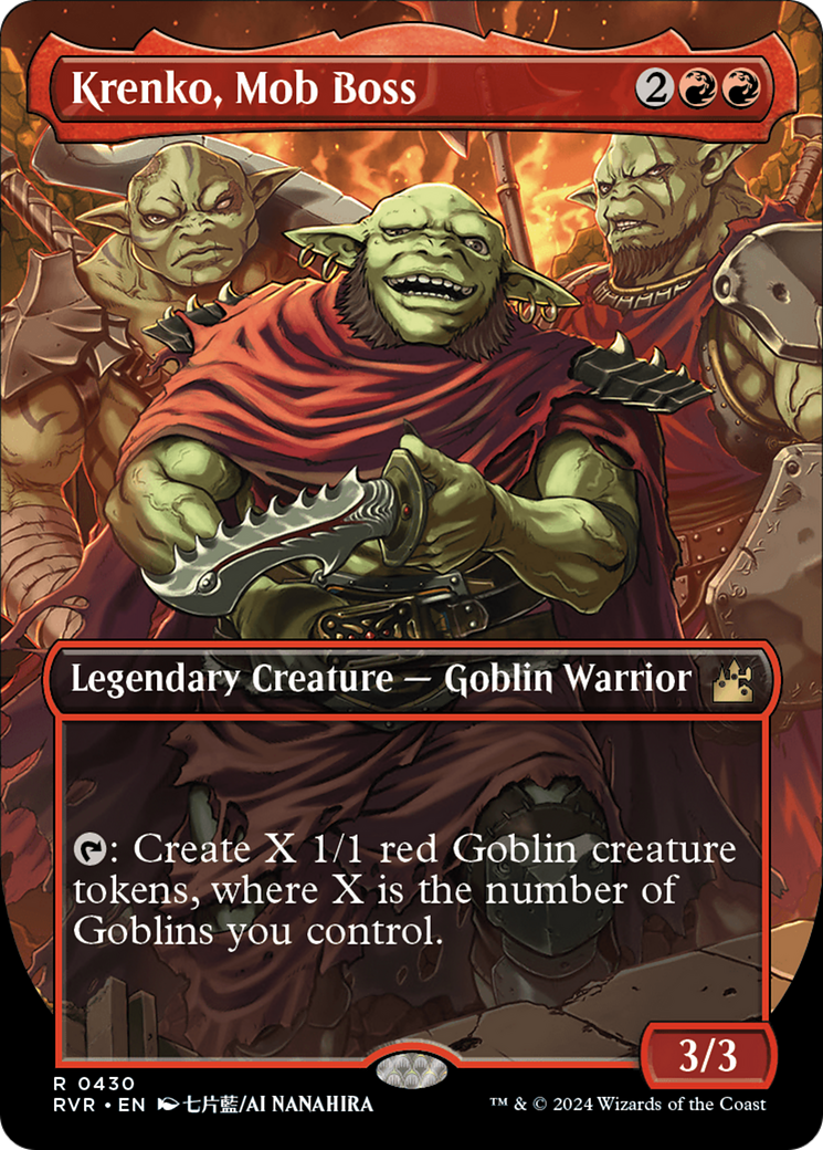 Krenko, Mob Boss (Anime Borderless) [Ravnica Remastered] - Destination Retro