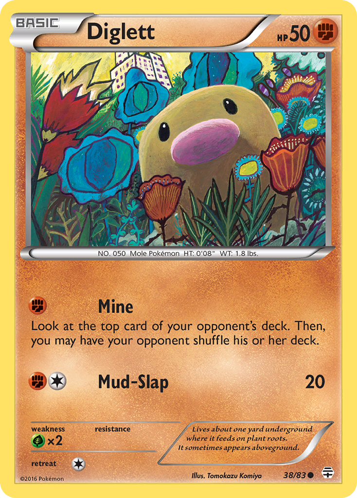 Diglett (38/83) [XY: Generations] - Destination Retro