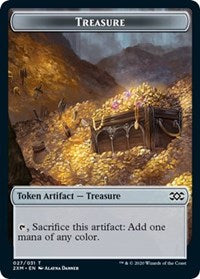 Treasure // Wurm (029) Double-sided Token [Double Masters Tokens] - Destination Retro