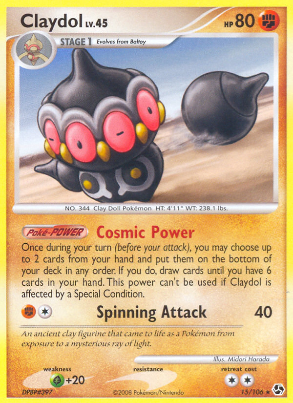 Claydol (15/106) [Diamond & Pearl: Great Encounters] - Destination Retro