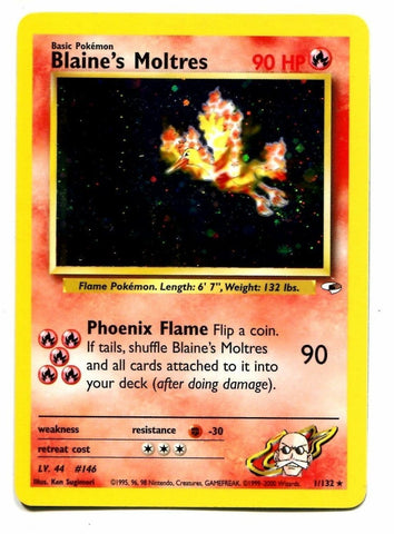 Blaine's Moltres (1/132) [Gym Heroes Unlimited] - Destination Retro
