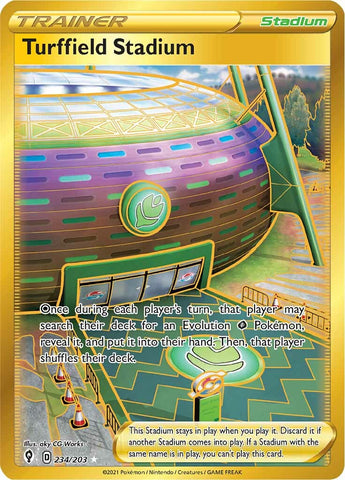 Turffield Stadium (234/203) [Sword & Shield: Evolving Skies] - Destination Retro