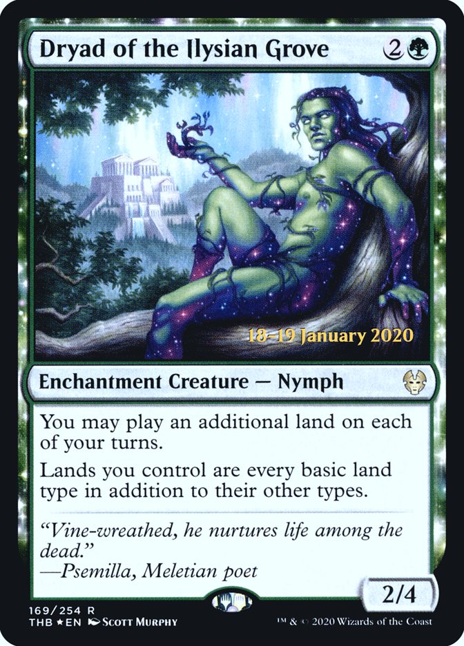 Dryad of the Ilysian Grove [Theros Beyond Death Prerelease Promos] - Destination Retro