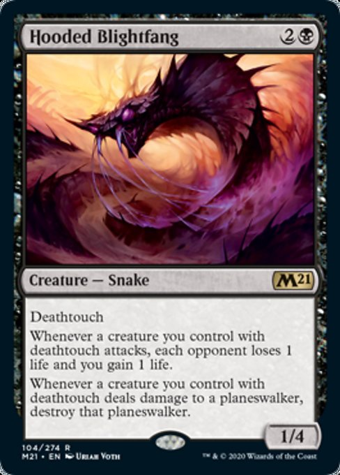 Hooded Blightfang [Core Set 2021] - Destination Retro