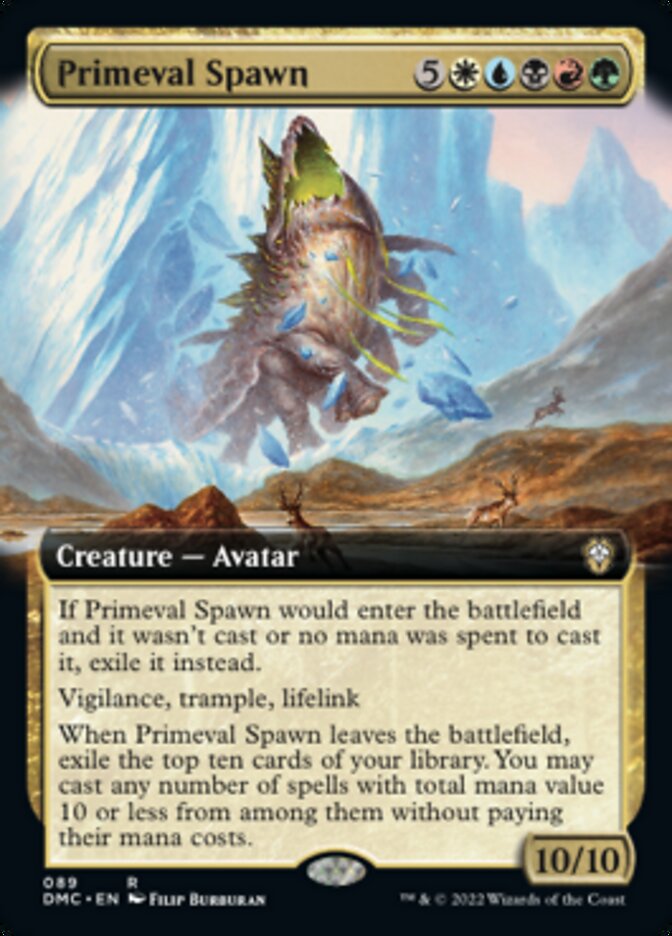 Primeval Spawn (Extended Art) [Dominaria United Commander] - Destination Retro