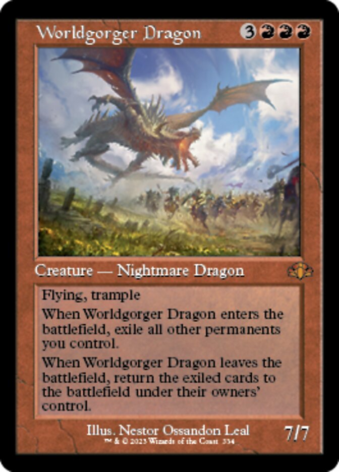 Worldgorger Dragon (Retro) [Dominaria Remastered] - Destination Retro