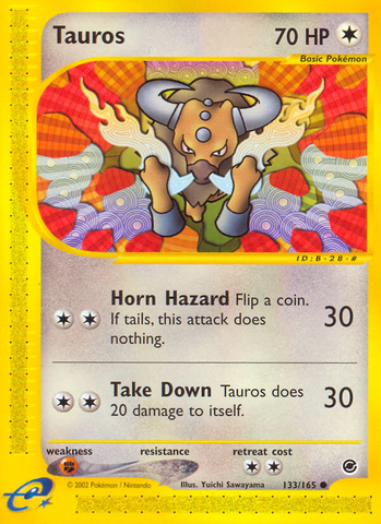 Tauros (133/165) [Expedition: Base Set] - Destination Retro