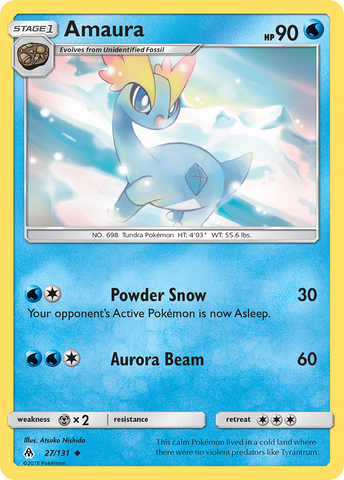 Amaura (27/131) [Sun & Moon: Forbidden Light] - Destination Retro
