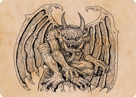 Cloister Gargoyle (Showcase) Art Card [Dungeons & Dragons: Adventures in the Forgotten Realms Art Series] - Destination Retro