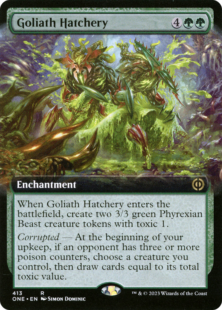 Goliath Hatchery (Extended Art) [Phyrexia: All Will Be One] - Destination Retro