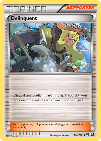 Delinquent (98a/122) [Alternate Art Promos] - Destination Retro
