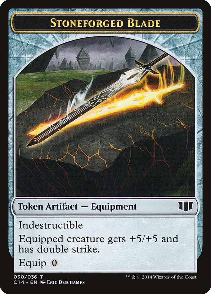 Stoneforged Blade // Germ Double-sided Token [Commander 2014 Tokens] - Destination Retro