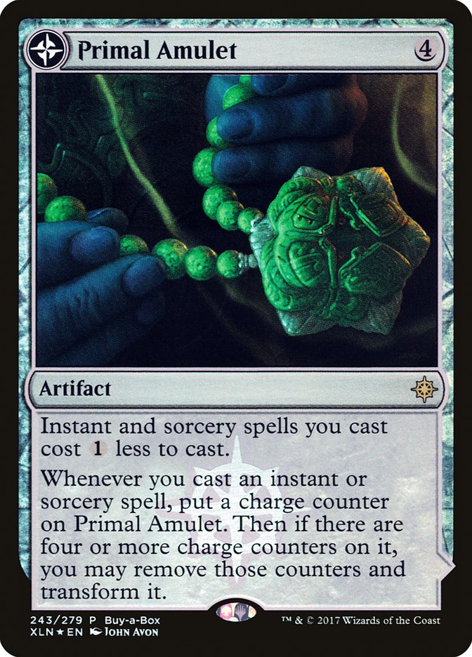 Primal Amulet // Primal Wellspring (Buy-A-Box) [Ixalan Treasure Chest] - Destination Retro