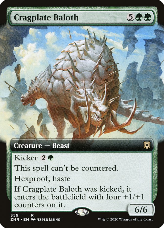Cragplate Baloth (Extended Art) [Zendikar Rising] - Destination Retro