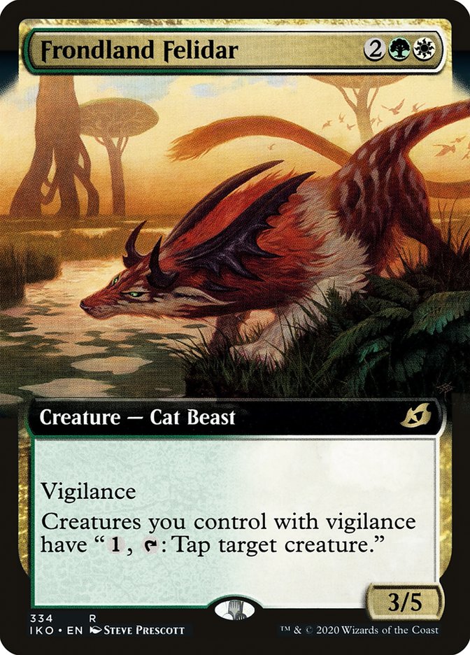 Frondland Felidar (Extended Art) [Ikoria: Lair of Behemoths] - Destination Retro