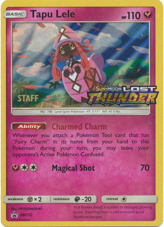 Tapu Lele (Staff Prerelease Promo) (SM152) [Sun & Moon: Black Star Promos] - Destination Retro