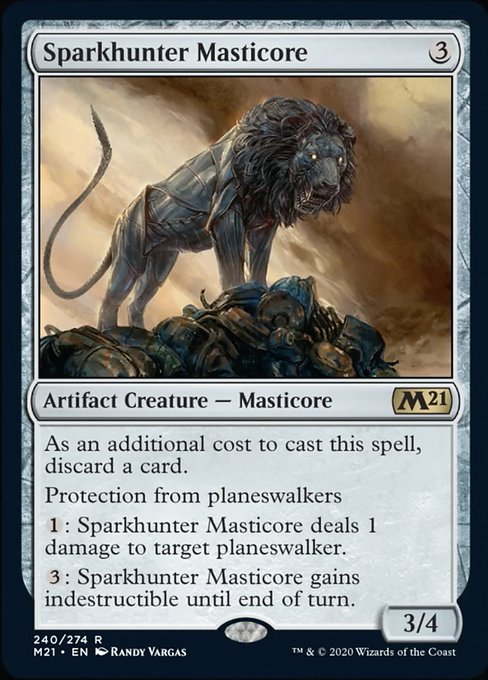 Sparkhunter Masticore [Core Set 2021] - Destination Retro