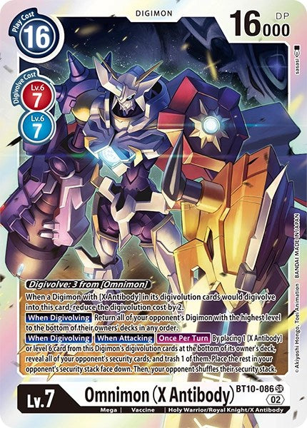 Omnimon (X Antibody) [BT10-086] [Revision Pack Cards] - Destination Retro