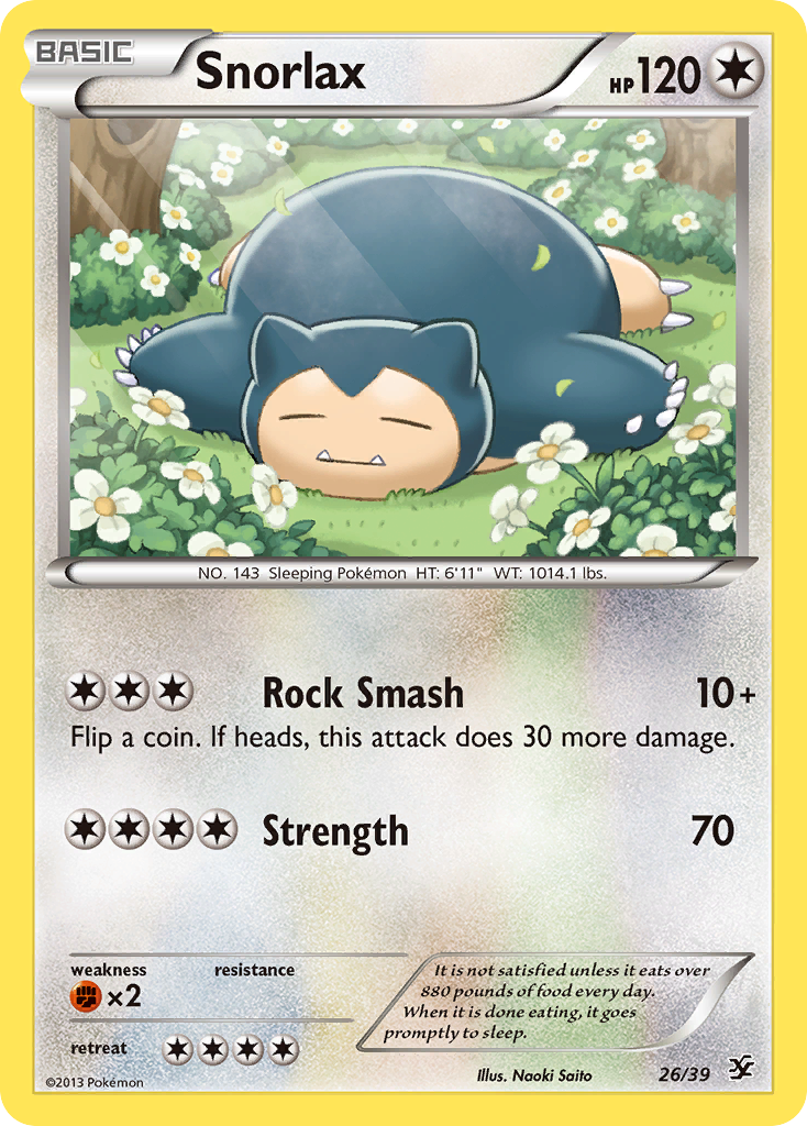 Snorlax (26/39) [XY: Kalos Starter Set] - Destination Retro