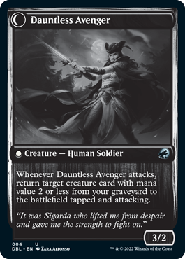 Bereaved Survivor // Dauntless Avenger [Innistrad: Double Feature] - Destination Retro