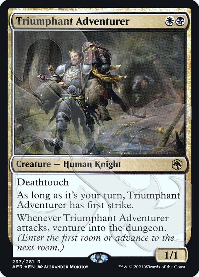 Triumphant Adventurer (Ampersand Promo) [Dungeons & Dragons: Adventures in the Forgotten Realms Promos] - Destination Retro