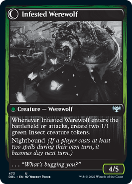 Infestation Expert // Infested Werewolf [Innistrad: Double Feature] - Destination Retro