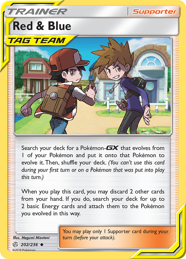 Red & Blue (202/236) [Sun & Moon: Cosmic Eclipse] - Destination Retro