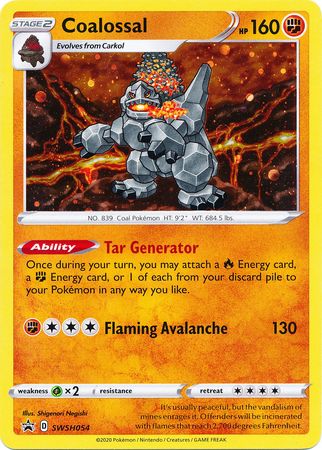 Coalossal (SWSH054) [Sword & Shield: Black Star Promos] - Destination Retro
