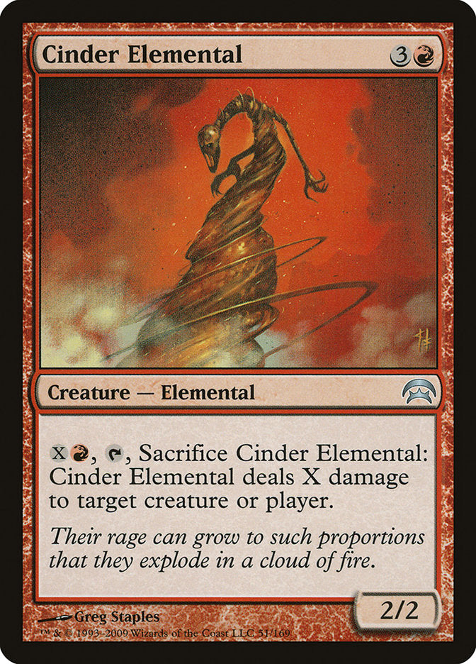 Cinder Elemental [Planechase] - Destination Retro