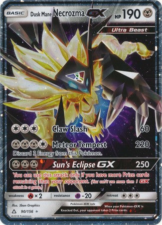 Dusk Mane Necrozma GX (90/156) (Jumbo Card) [Sun & Moon: Ultra Prism] - Destination Retro