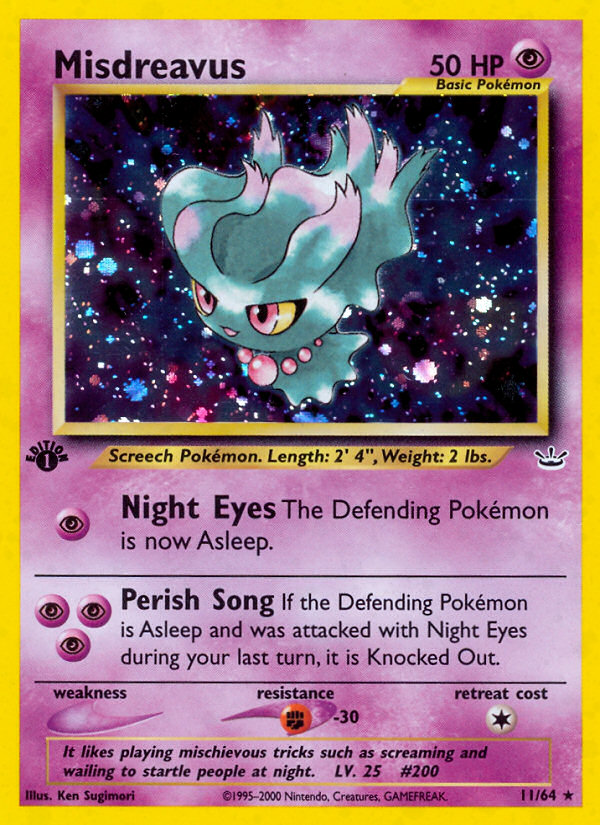 Misdreavus (11/64) [Neo Revelation 1st Edition] - Destination Retro