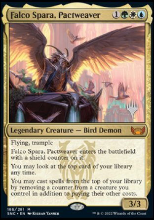 Falco Spara, Pactweaver (Promo Pack) [Streets of New Capenna Promos] - Destination Retro