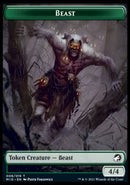 Beast (008) // Spider Double-sided Token [Innistrad: Midnight Hunt Tokens] - Destination Retro
