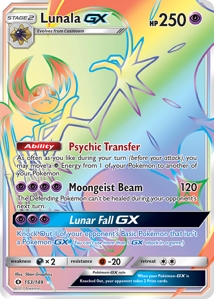 Lunala GX (153/149) [Sun & Moon: Base Set] - Destination Retro