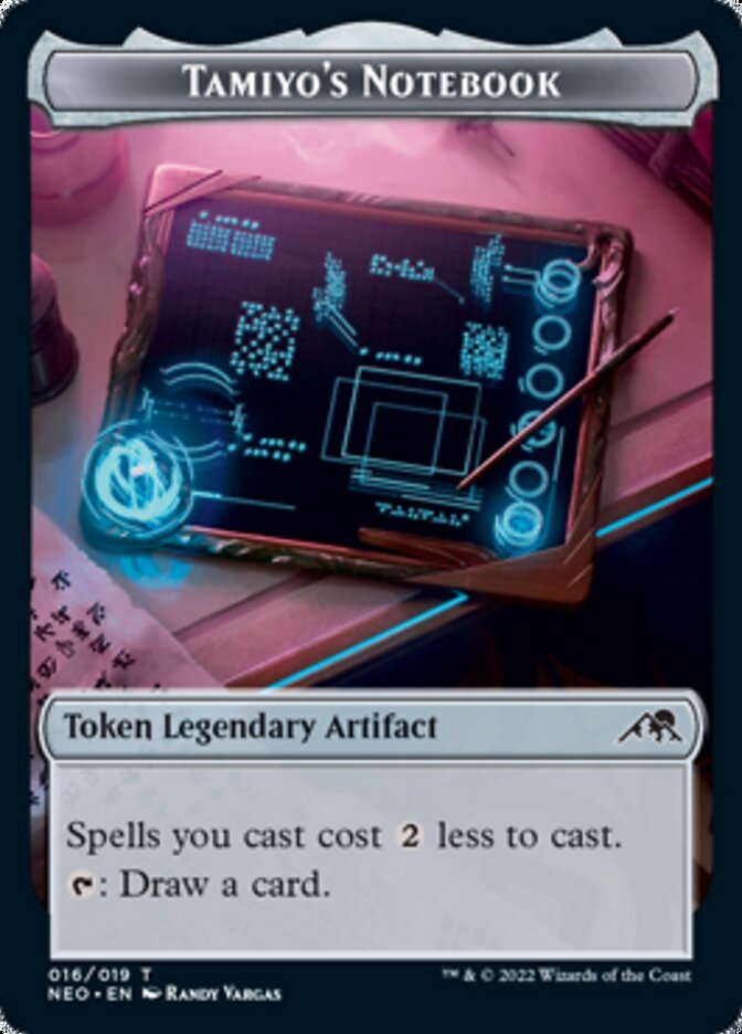 Tamiyo's Notebook Token [Kamigawa: Neon Dynasty Tokens] - Destination Retro
