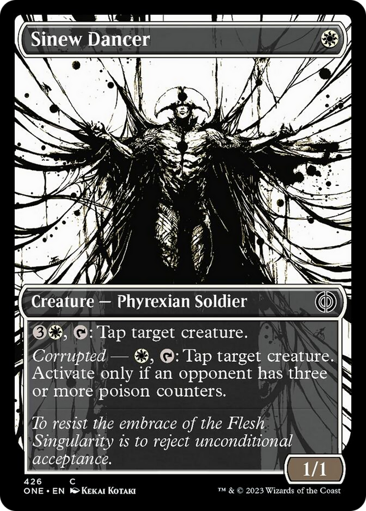 Sinew Dancer (Showcase Ichor Step-and-Compleat Foil) [Phyrexia: All Will Be One] - Destination Retro