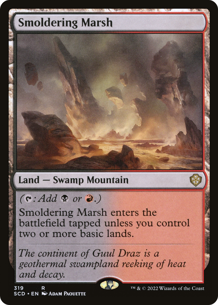 Smoldering Marsh [Starter Commander Decks] - Destination Retro
