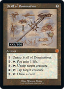 Staff of Domination (Retro Schematic) (Serial Numbered) [The Brothers' War Retro Artifacts] - Destination Retro
