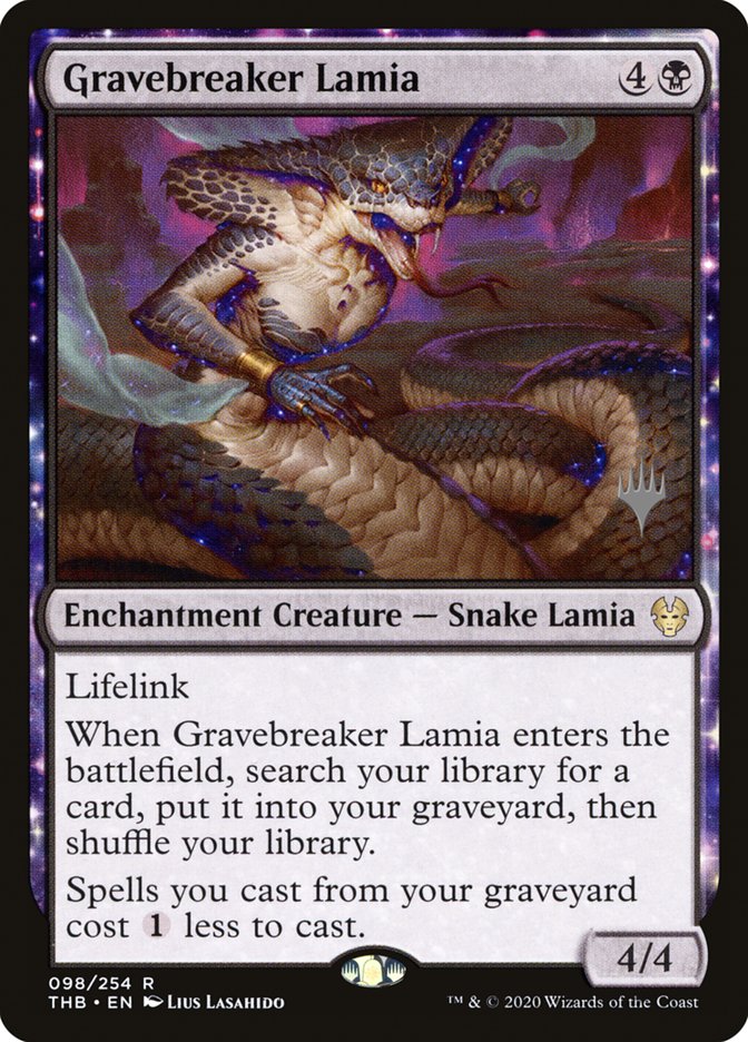 Gravebreaker Lamia (Promo Pack) [Theros Beyond Death Promos] - Destination Retro