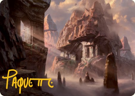 Mountain (277) Art Card (Gold-Stamped Signature) [Dungeons & Dragons: Adventures in the Forgotten Realms Art Series] - Destination Retro