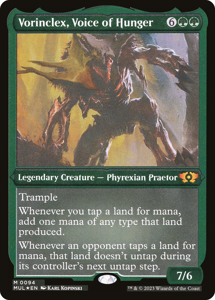 Vorinclex, Voice of Hunger (Foil Etched) [Multiverse Legends] - Destination Retro