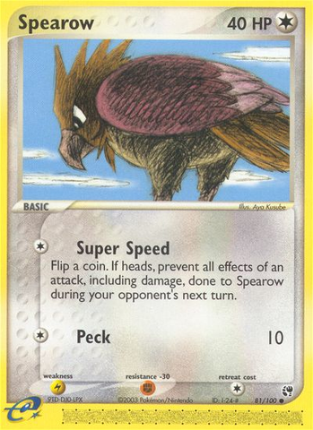 Spearow (81/100) [EX: Sandstorm] - Destination Retro