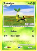 Turtwig LV.11 (77/100) (Platinum) [Burger King Promos: 2008 Collection] - Destination Retro