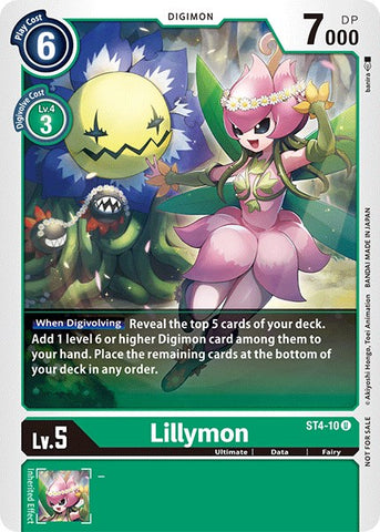 Lillymon [ST4-10] (Official Tournament Pack Vol.3) [Starter Deck: Giga Green Promos] - Destination Retro